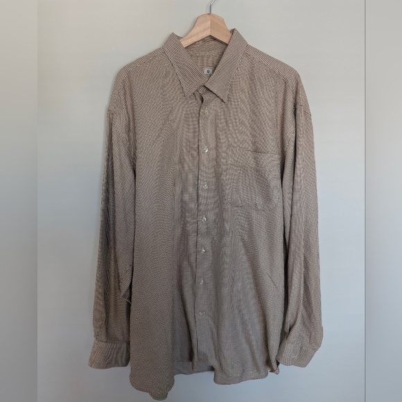 Peter Millar Other - Peter Millar Mens Size XL Shirt Top Button Down Long Sleeve 100% Cotton Plaid
